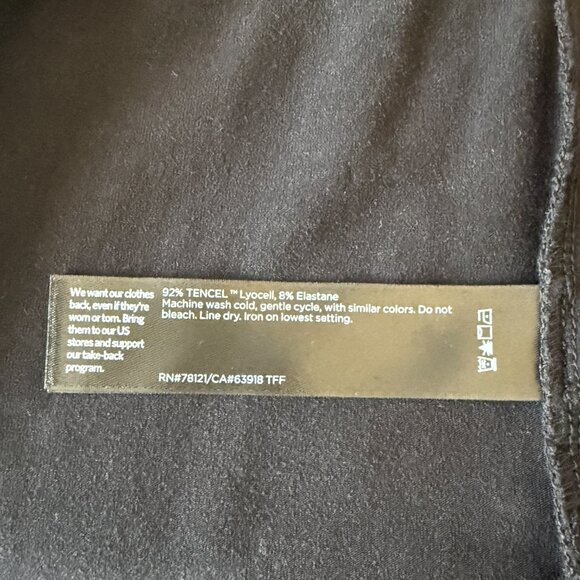 Women's XL Eileen Fisher Black V-Neck Tunic Tank Top/ Mini Dress - Picture 6 of 7